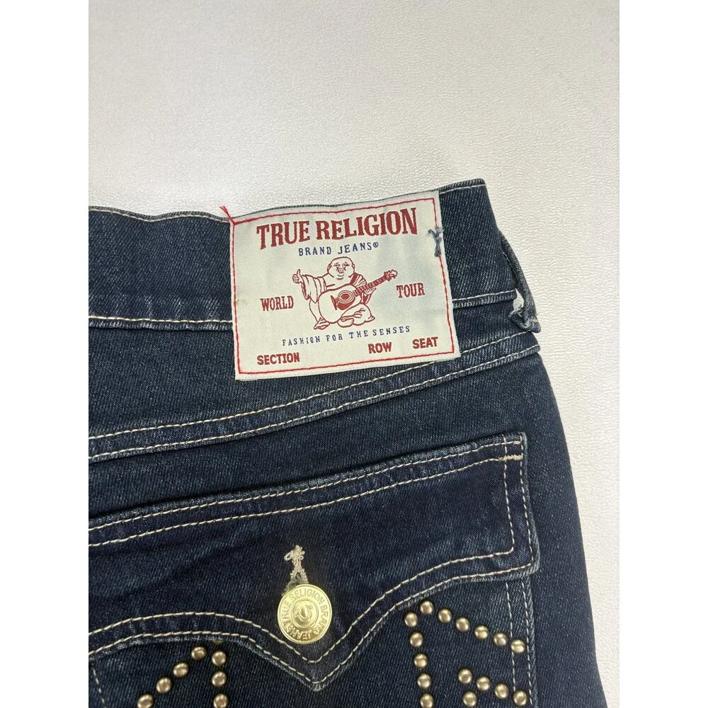 True Religion Men's Relaxed Fit Jeans Waist‎ 32 Dark Wash